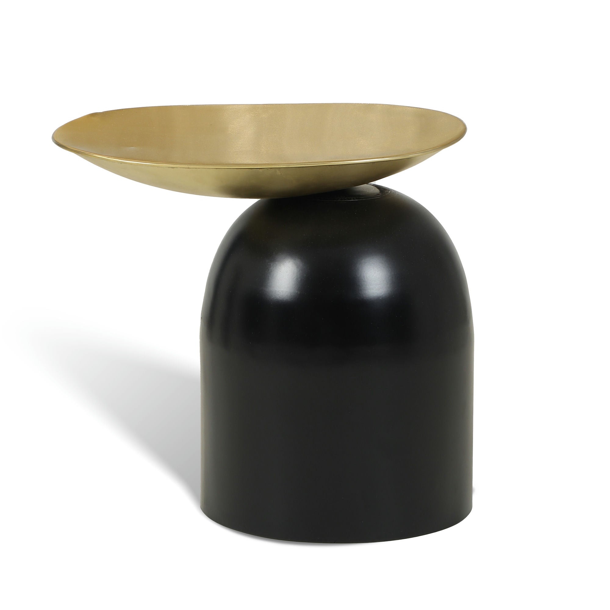 Dolphin Tables Set of 2 Black & Gold